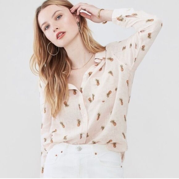 Rails Charli Blush Pinas Buttondown Shirt - Picture 1 of 6